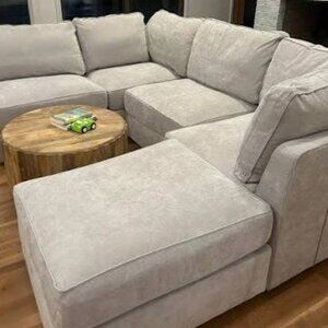 Lovesac Seat Cover Set: Tonal Chantilly Luxe Chenille